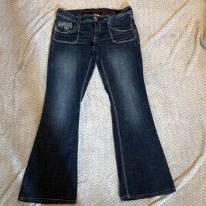 Hydraulic Indigo Wide Leg Jeans